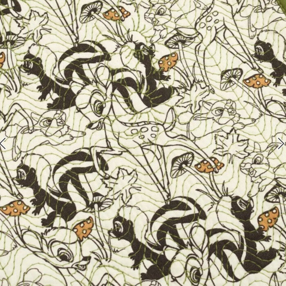 NEW Disney Womens Bambi Quilted Pants 3XL NWT Thumper Flower Allover Print - Picture 3 of 6